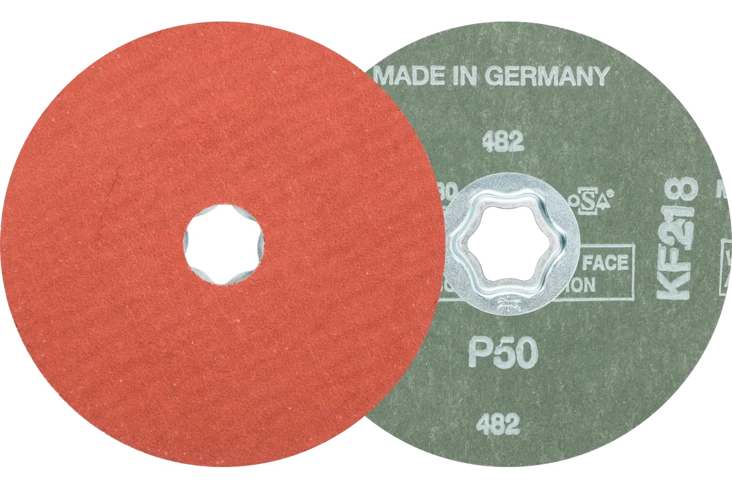 Picture of Pferd Combiclick® Fiber Disc, 5" Dia, 50 Grit, Aluminum oxide A-Cool